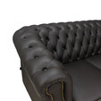 Half Genuine Leather 3 Seater Sofa M107